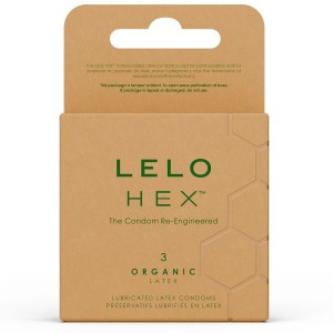 LELO - CAIXA DE PRESERVATIVOS ORGÃNICOS HEX 3